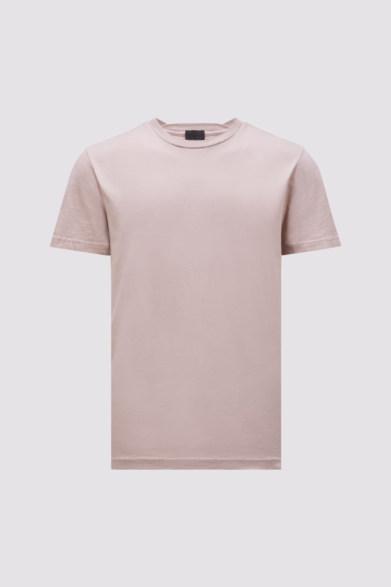 Back Logo Cotton T-Shirt Men Light Pink Moncler 2